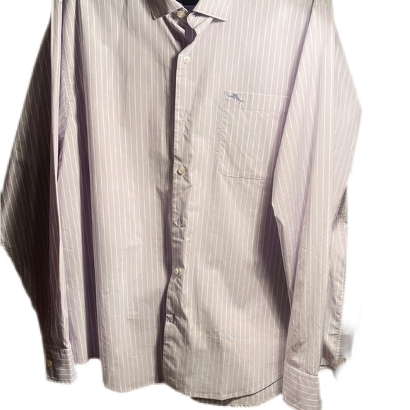 Tommy Bahama Purple Newport Coast pocket Casual Button Down long sleeve Shirt XL - Picture 2 of 5